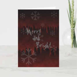 Merry N Bright Snowflake in helvetes Helgdag Card Helgkort