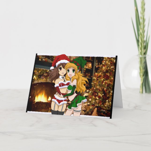 Merry Naughty jul Helgkort (Framsida)