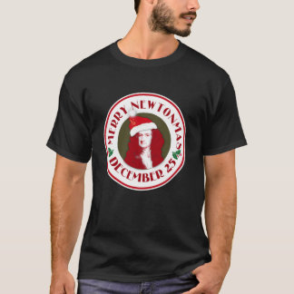 MERRY NEWTONMAS MED Herr Isaac Newton T-Shirt