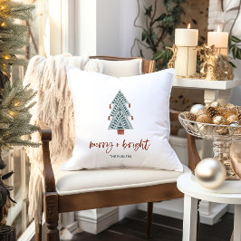 Merry och Bright | Boho Julgran Kudde