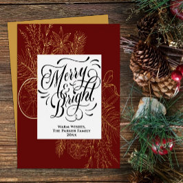 Merry och Bright Elegant Citrus Gräs Bough Guld
