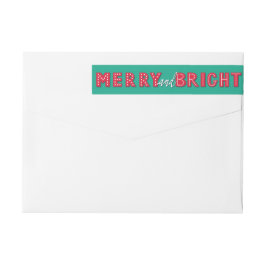 Merry och Bright Etikettband