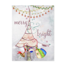 Merry och Bright Fairy Julgran Helgdag