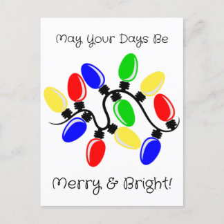 Merry och Bright Helg Vykort