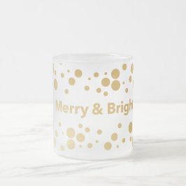 Merry och Bright Helgdag Frostad Glasmugg