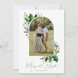 Merry och Bright jul Arch Hälsning