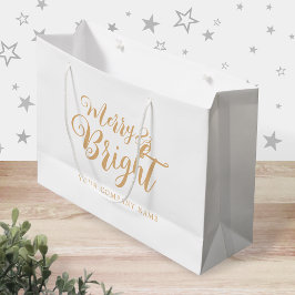 Merry och Bright jul Company Large Gift Bag