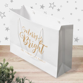 Merry och Bright jul Large Gift Bag
