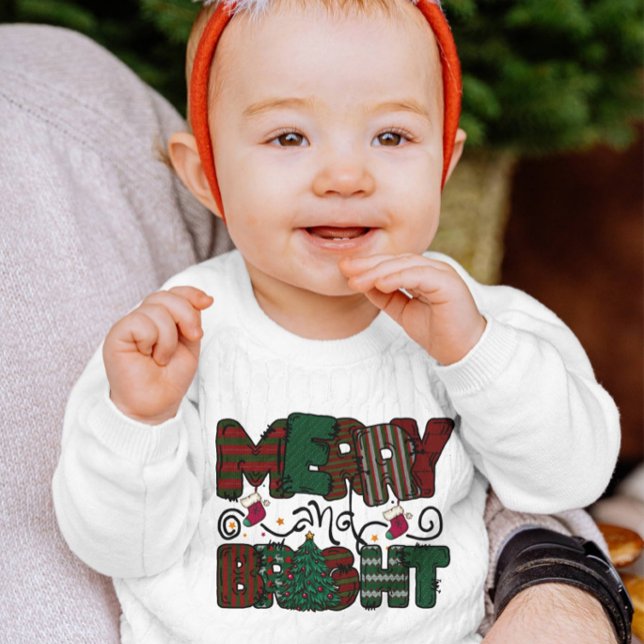 Merry och Bright jul Sweatshirt T Shirt (Skapare uppladdad)