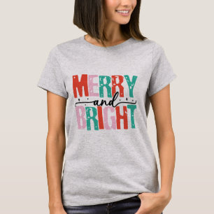 Merry och Bright jul T-Shirt