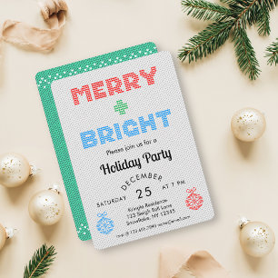 Merry och Bright Julfest Inbjudningar