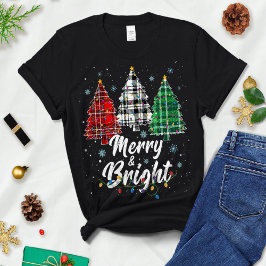 Merry och Bright Julgran - Merry och Bright T Shirt