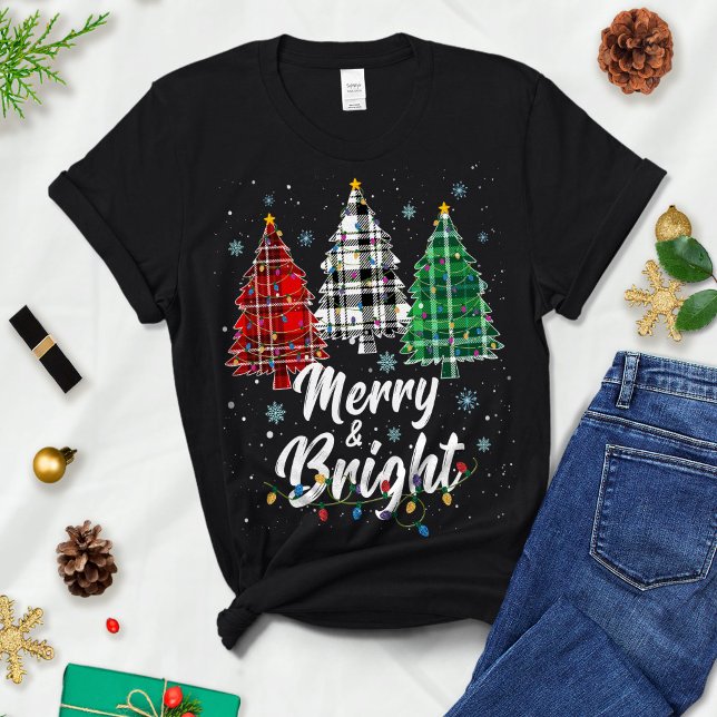 Merry och Bright Julgran - Merry och Bright T Shirt (Skapare uppladdad)