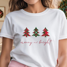 Merry och Bright Julgranar Red grönt tartan