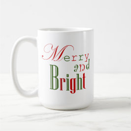 Merry och Bright Julkaffe Mugg
