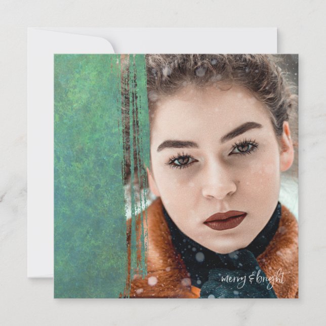 Merry och Bright Julkort (Framsida)