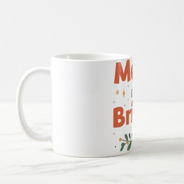 Merry och Bright Kaffemugg (Vänster)
