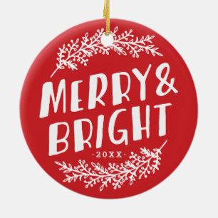 Merry och Bright Keepsaké Photo Ornament
