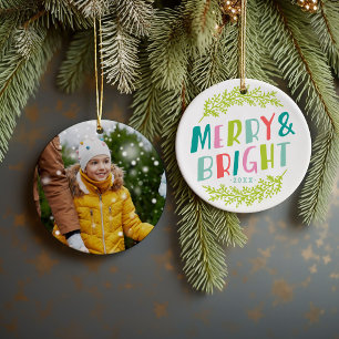 Merry och Bright Keepsaké Photo Ornament
