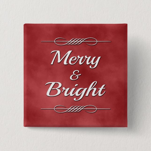 Merry och Bright Knapp (Framsida)