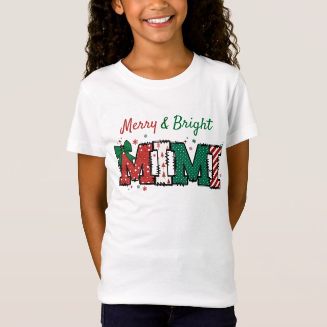 Merry och Bright Mimi-killens t-shirt (Framsida)