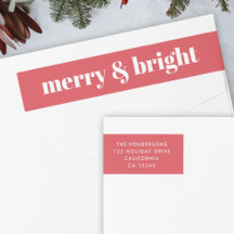 Merry och Bright | Modern Julrött ljus