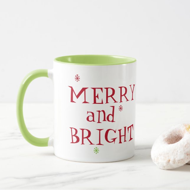 Merry och Bright Mugg (Med munk)
