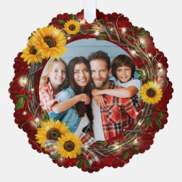 Merry och Bright Photo Rustic Solrosjul