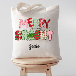 Merry och Bright Red jul Tygkasse