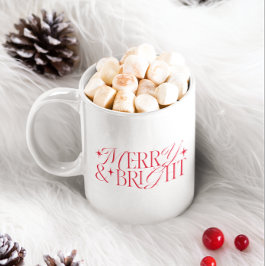 Merry och Bright Red Star Jumbo Mugg