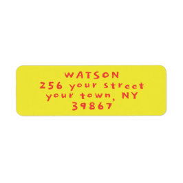 Merry och Bright returadress Returadress Etikett