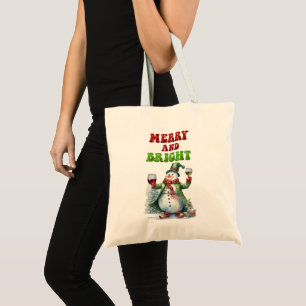 Merry och Bright Snögubbe Tygkasse