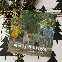 Merry och Bright | Snyggt-familjens fotojul Gåvor Etiketter