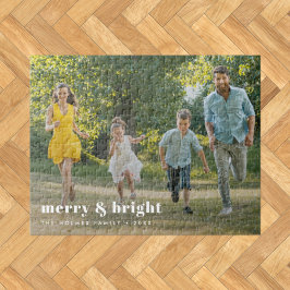 Merry och Bright | Snyggt-familjens fotojul Pussel