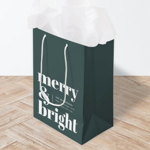 Merry och Bright   Snyggt Forest Grönt-jul