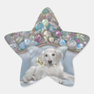 Merry och Bright Stjärnformat Klistermärke