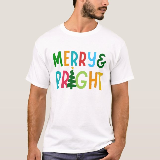 MERRY OCH BRIGHT T SHIRT (Framsida)
