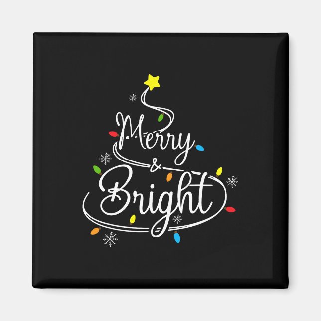 Merry och Bright Tis.. Magnet (Framsidan)