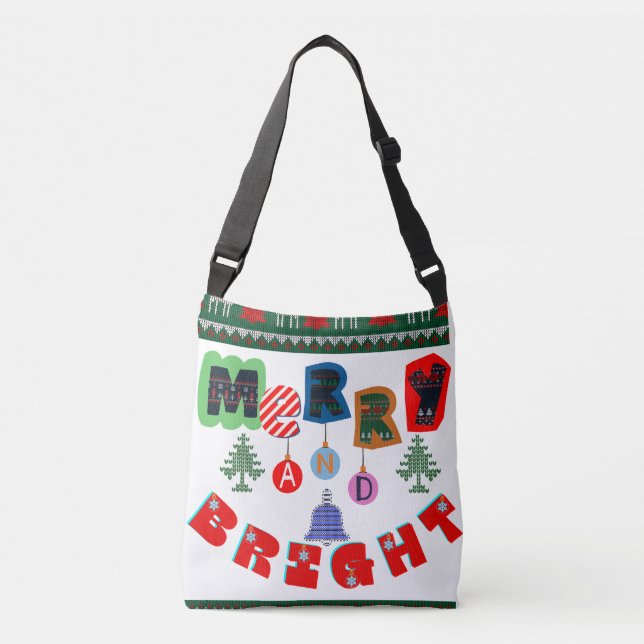 Merry och Bright Tote Axelväska (Framsida)