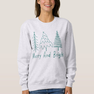 Merry och Bright Träd T Shirt