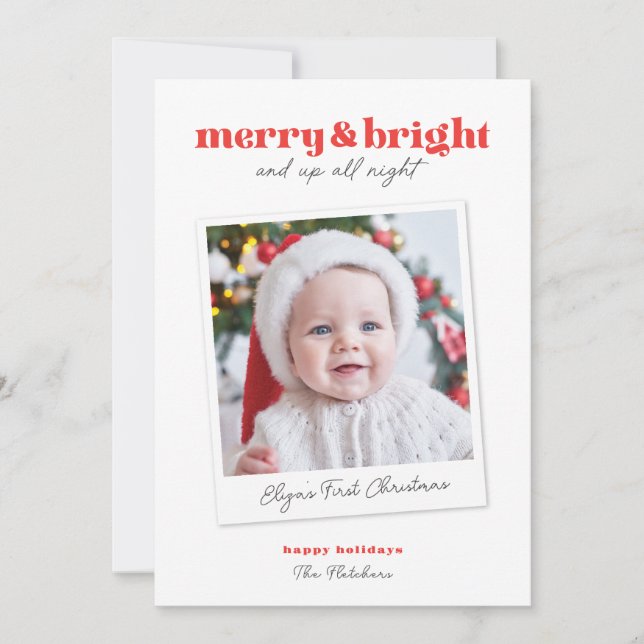 Merry och BrightStor Babys första julkort (Framsida)
