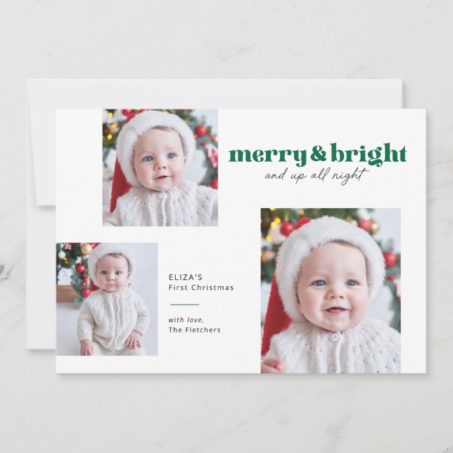Merry och BrightStor Babys första julkort (Framsida)