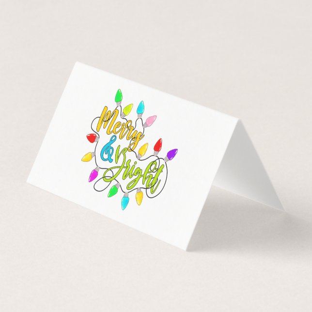 *~* Merry och BrightStor-Jul-Ljus Kort (Framsida)