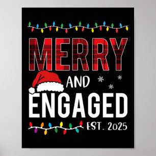 Merry och engagerad 2025 Red Play Matching Christm Poster