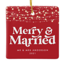 Merry och gifta bröllop julklapp 