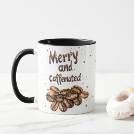 Merry och koffeinfri julkaffe mugg