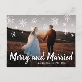 Merry och Married Photo Newylged jul Helg Vykort