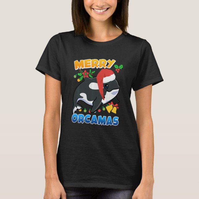 Merry Orcamas Orca Whale Sweatshirt_2 T Shirt (Framsida)