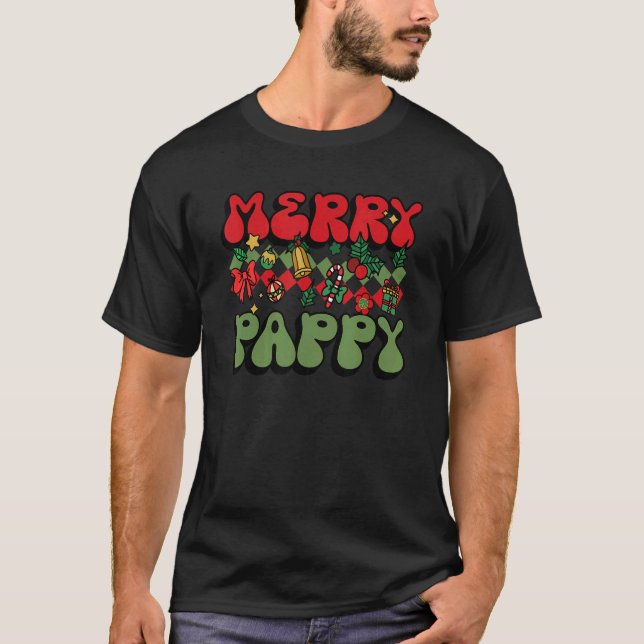 Merry Pappy Retro Stil jul Tis Season G T Shirt (Framsida)