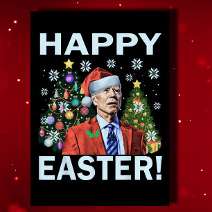 Merry Påsk Funny Joe Biden juljul Helgkort